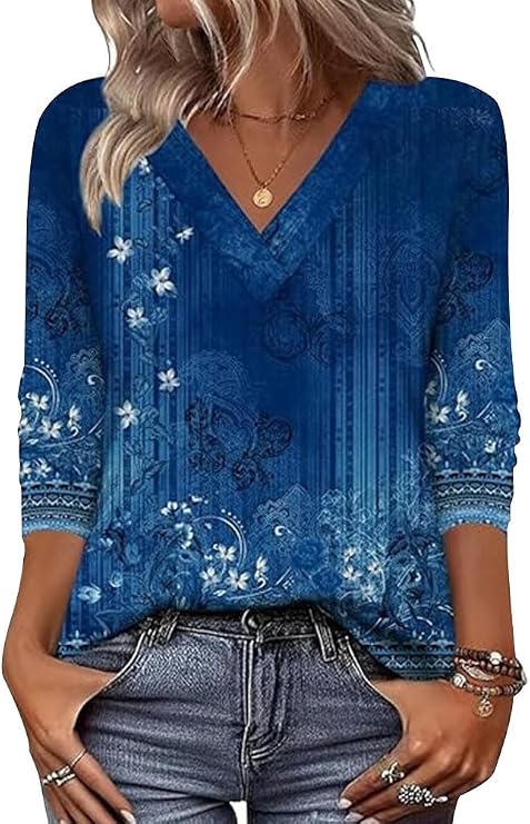 Lorina™ | V-halsbluse til kvinder
