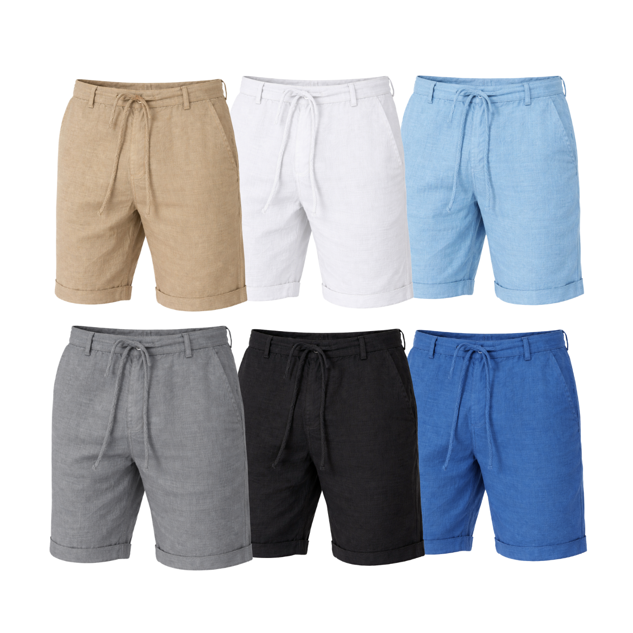 Sander™ | Casual Sommershorts i Hør & Bomuld