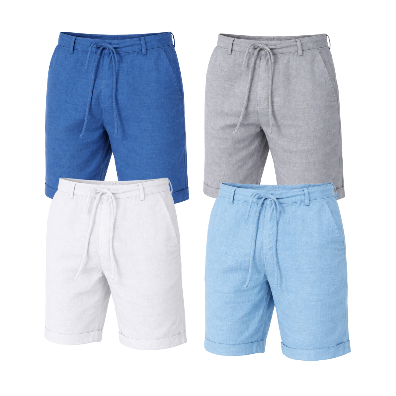 Sander™ | Casual Sommershorts i Hør & Bomuld